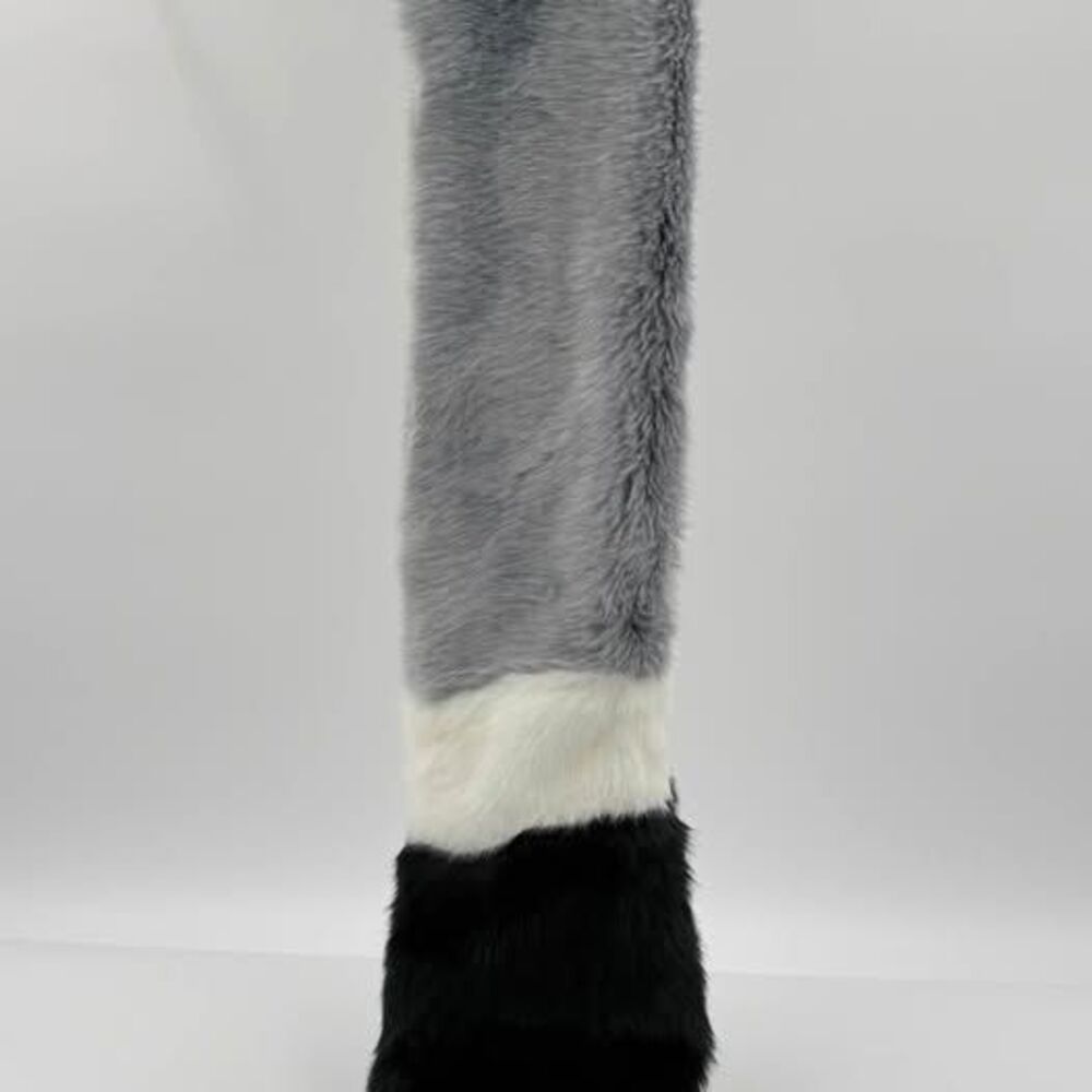 Leith Faux Fur Colorblock Scarf